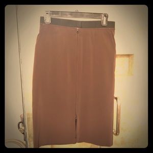 Sexy vintage brown pencil skirt